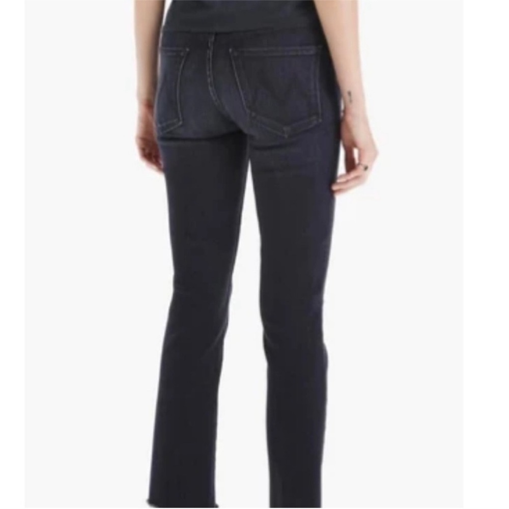 MOTHER Jeans HIGH WAISTED RASCAL ANKLESNIPPET Thunder Road Raw Hem Sz 25 *P25 - Picture 3 of 4